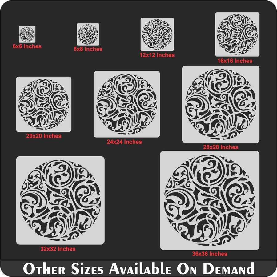 Mandala Pattern Stencil Reusable Stencil For Canvas And Wall Painting.ID# 377 - imartdecor.com