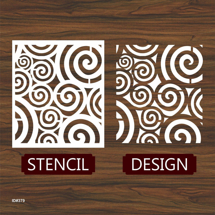 Swiral Pattren Stencil Reusable Stencil For Canvas And Wall Painting.ID #379 - imartdecor.com