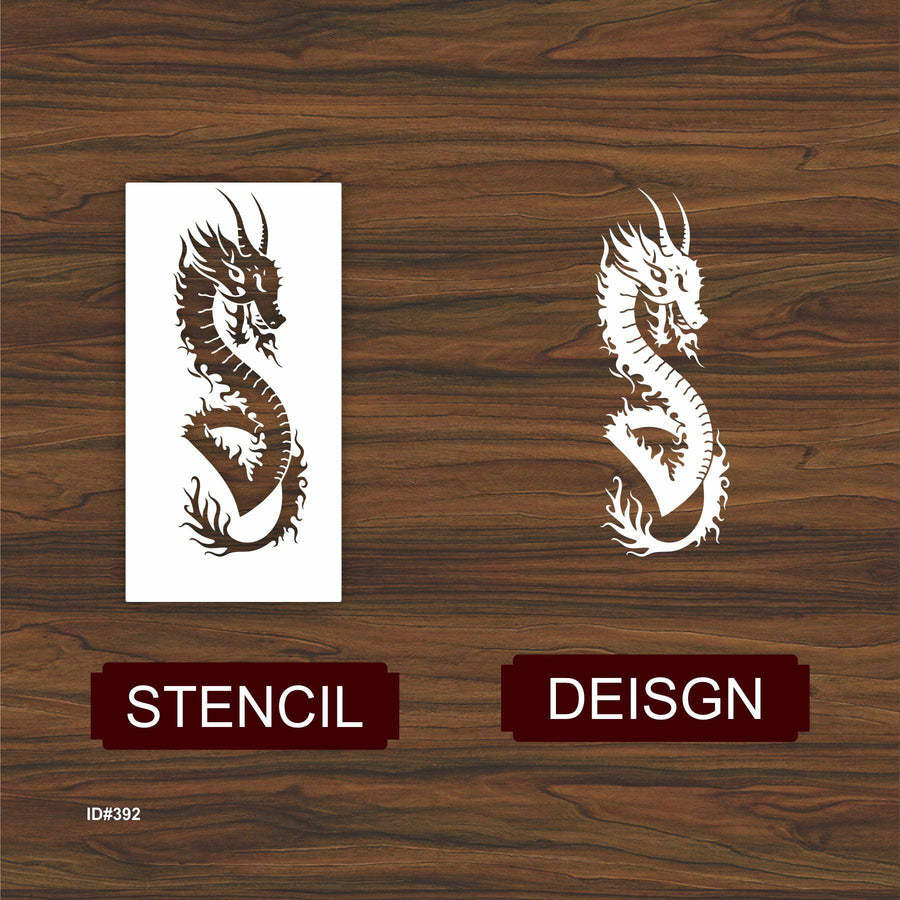 Dragons Reusable Stencil Reusable Stencil For Canvas And Wall Painting.ID# 392 - imartdecor.com
