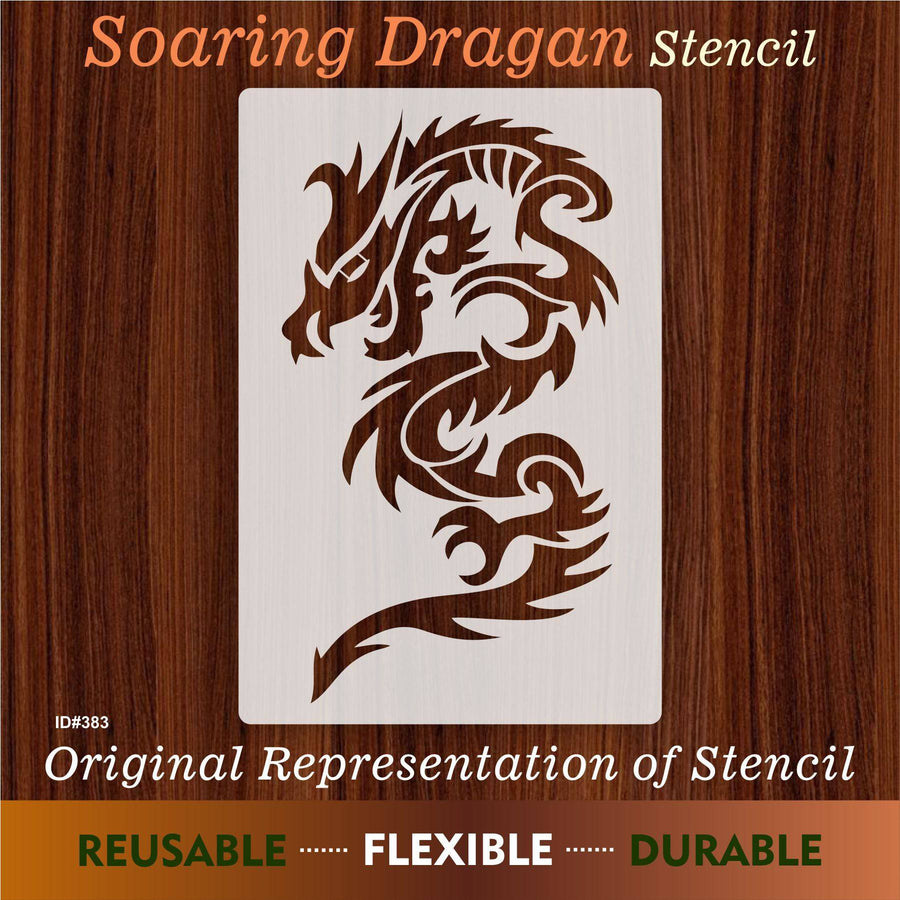 Dragons Reusable Stencil Reusable Stencil For Canvas And Wall Painting.ID# 393 - imartdecor.com
