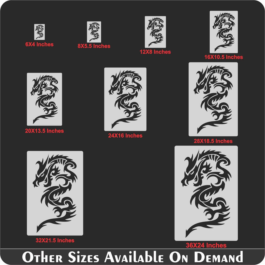 Dragons Reusable Stencil Reusable Stencil For Canvas And Wall Painting.ID# 393 - imartdecor.com