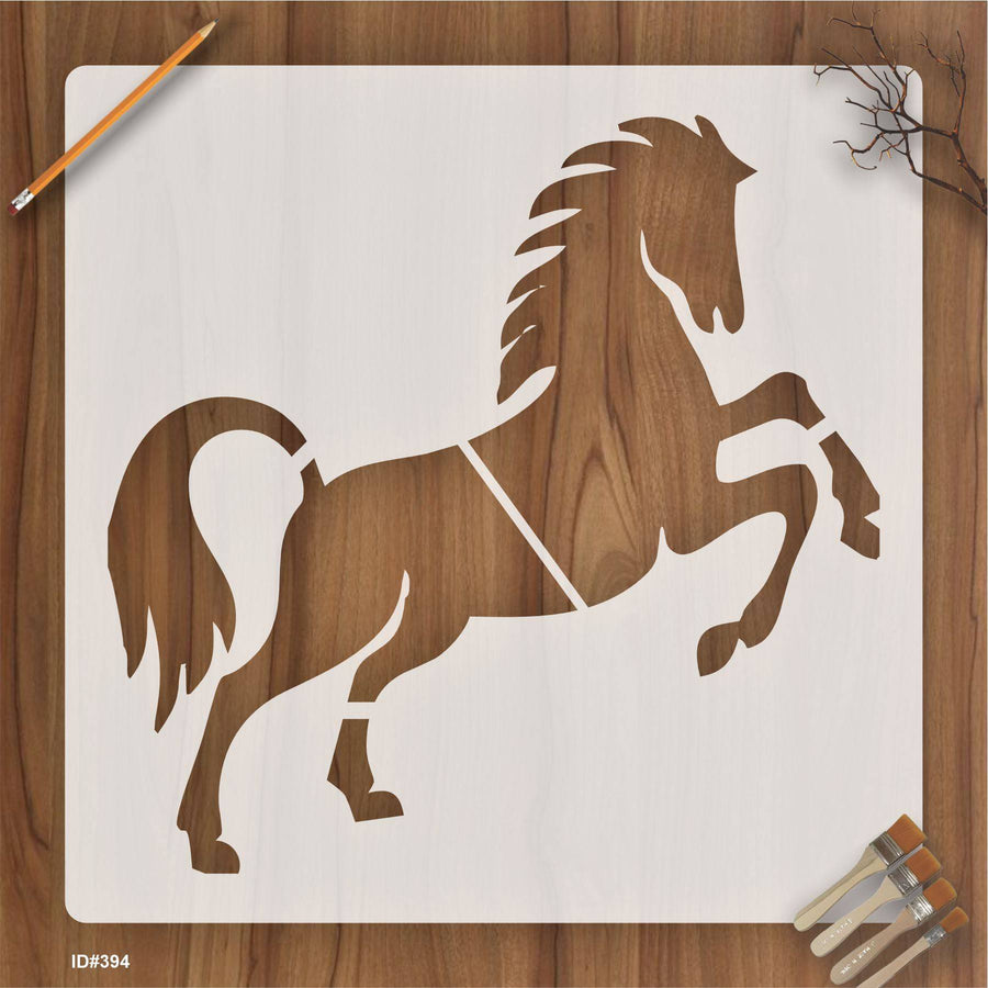 Horse Reusable Stencil For Canvas And Wall Painting.ID #394 - imartdecor.com