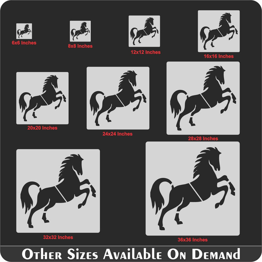 Horse Reusable Stencil For Canvas And Wall Painting.ID #394 - imartdecor.com