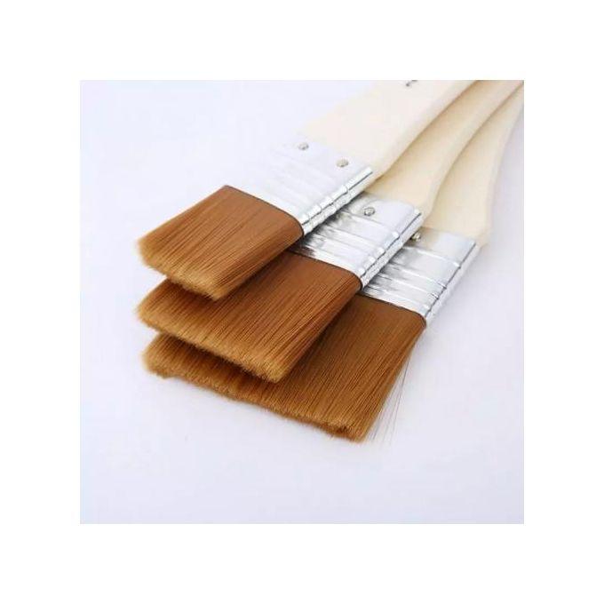 3 Pcs- Original High Quality Keep Smiling Gesso Wide Soft Brushes Set - imartdecor.com
