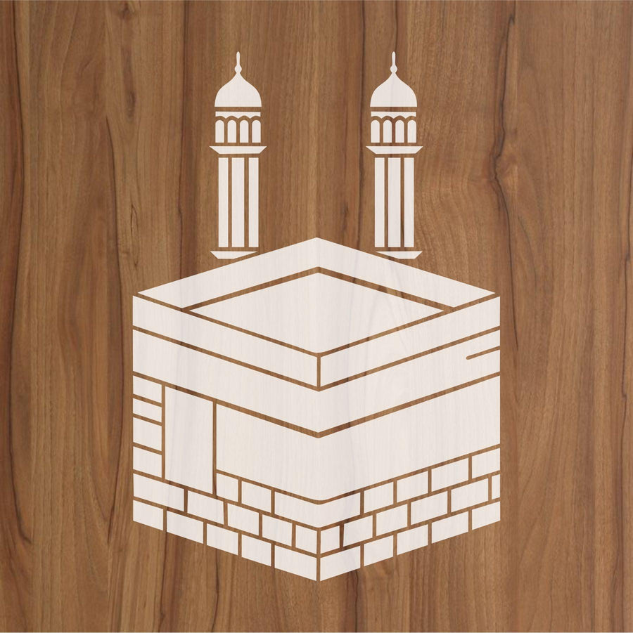 KAABA Stencils Islamic Reusable Stencil for Canvas and wall Painting - imartdecor.com