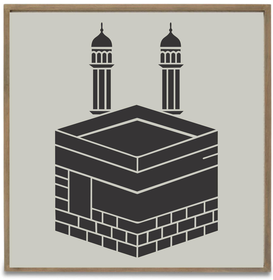 KAABA Stencils Islamic Reusable Stencil for Canvas and wall Painting - imartdecor.com