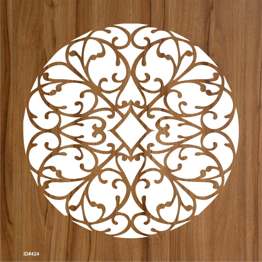 Pattern Mandala Design for Wall Decor Reusable Stencil For Canvas And Wall Painting.ID# 424 - imartdecor.com
