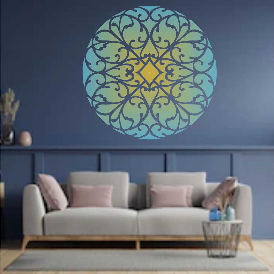 Pattern Mandala Design for Wall Decor Reusable Stencil For Canvas And Wall Painting.ID# 424 - imartdecor.com
