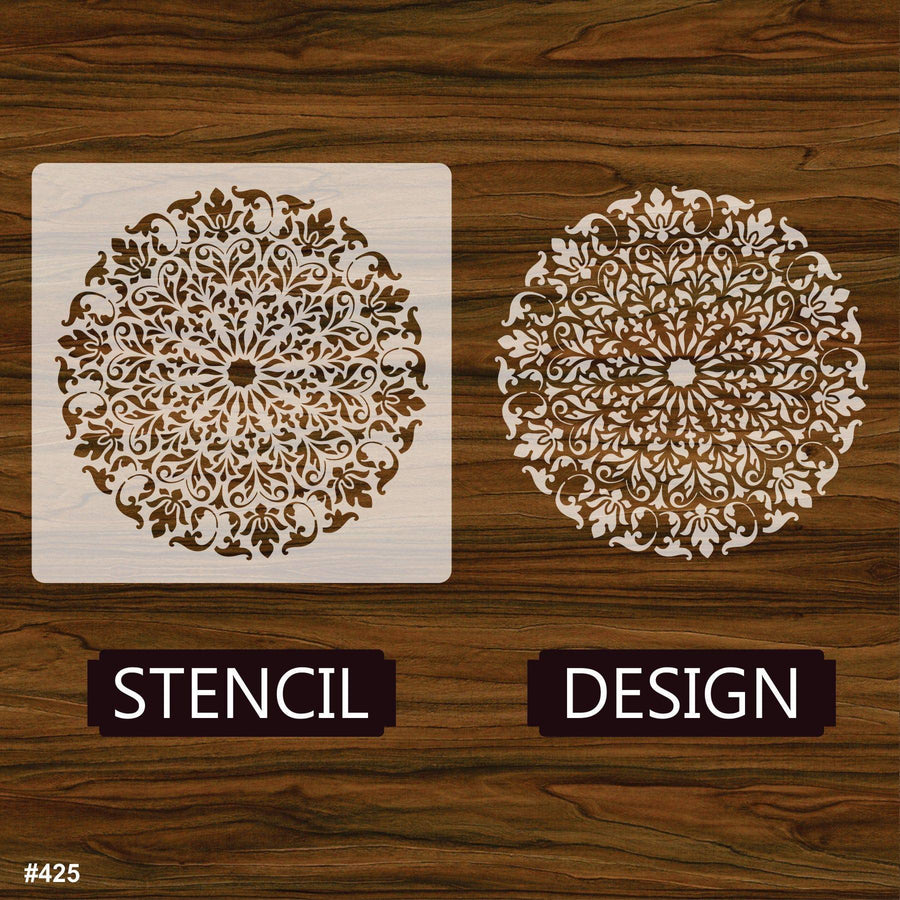 Desen Mandala Reusable Stencil For Canvas And Wall Painting.ID# 425 - imartdecor.com