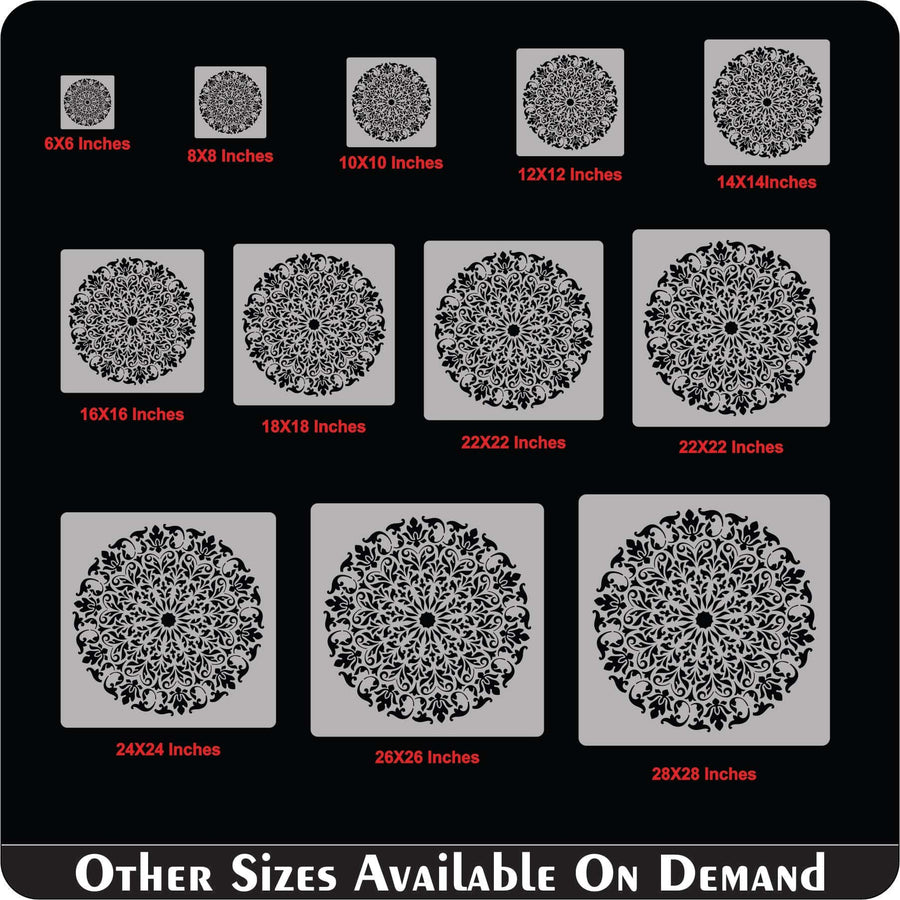 Desen Mandala Reusable Stencil For Canvas And Wall Painting.ID# 425 - imartdecor.com