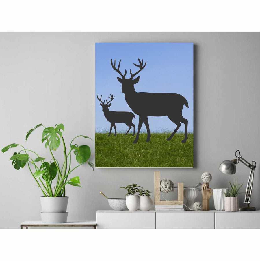 Deer Reusable Stencil for Canvas and wall painting - imartdecor.com
