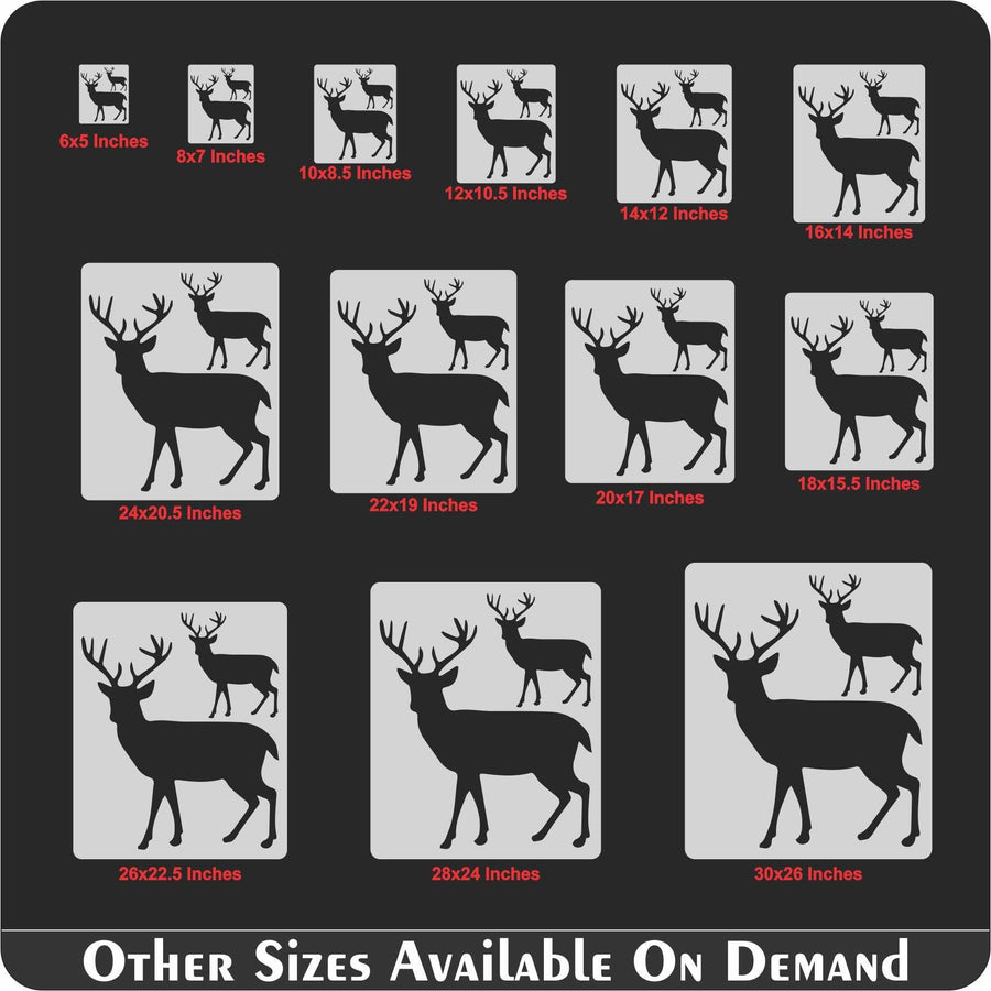 Deer Reusable Stencil for Canvas and wall painting - imartdecor.com