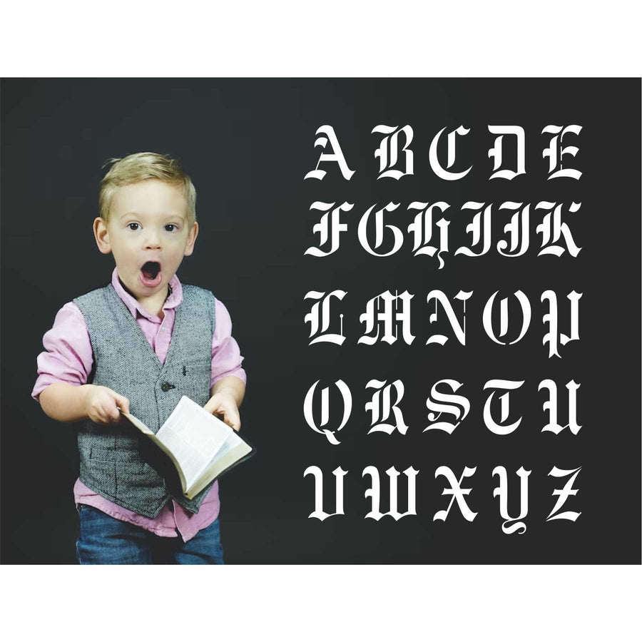 Capital Alphabets Reusable Stencil for Canvas and wall painting - imartdecor.com
