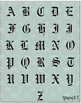 Capital Alphabets Reusable Stencil for Canvas and wall painting - imartdecor.com