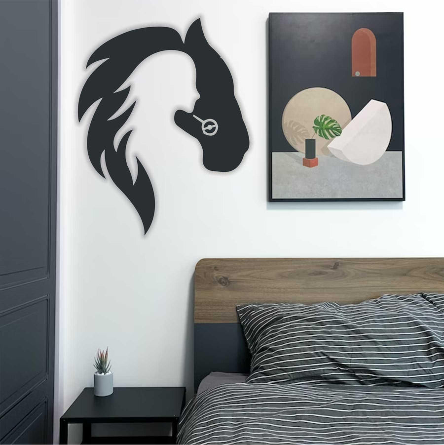 Horse & Girl Reusable Stencil for Canvas and wall painting - imartdecor.com