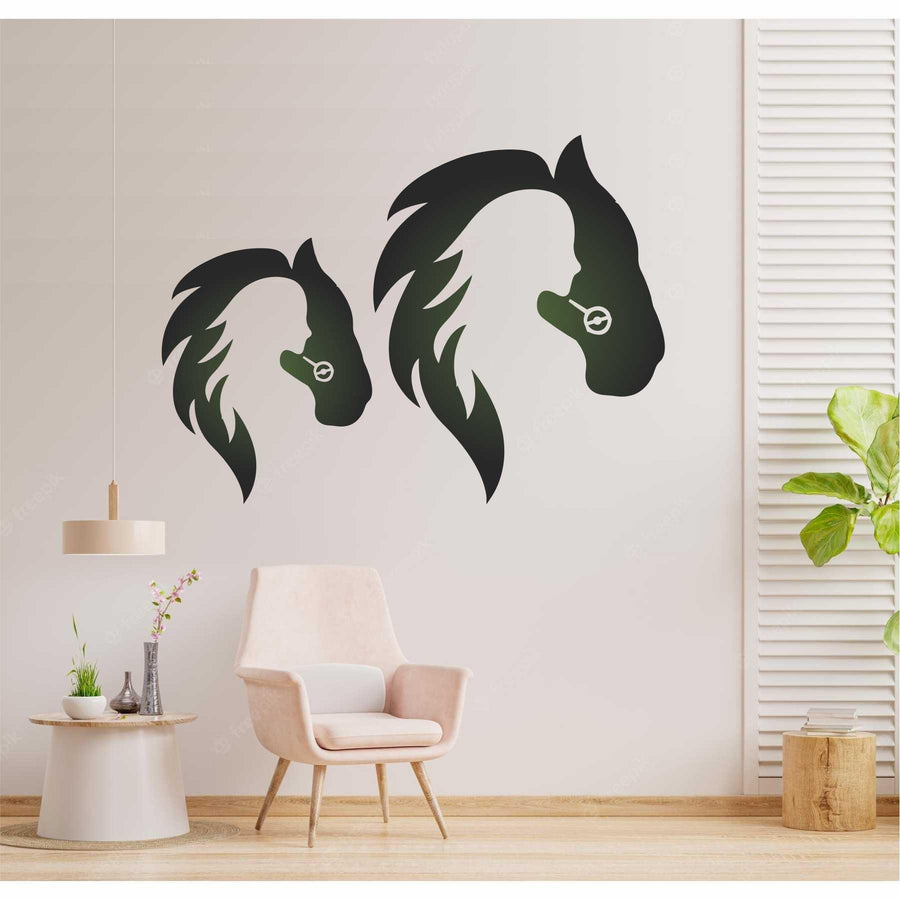 Horse & Girl Reusable Stencil for Canvas and wall painting - imartdecor.com