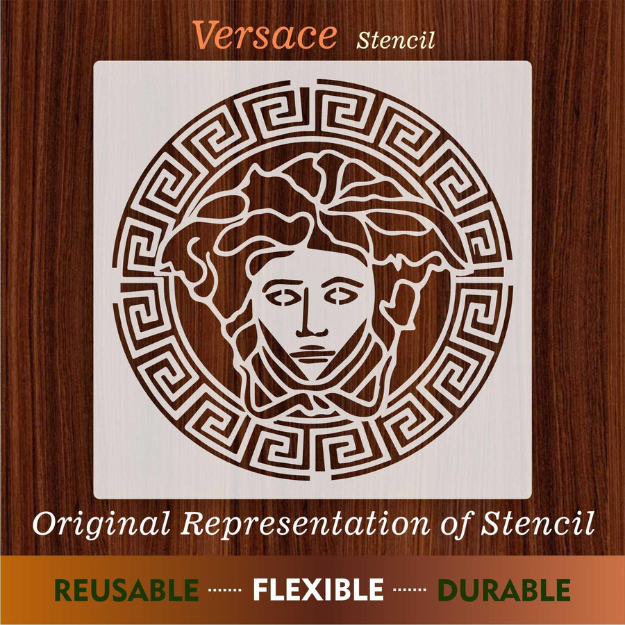 Versace Reusable Stencil For Canvas And Wall Painting - imartdecor.com