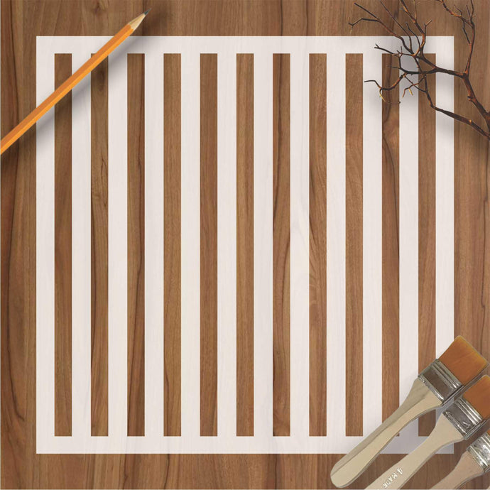Stripes Pattern Reusable Stencil For Canvas And Wall Painting - imartdecor.com