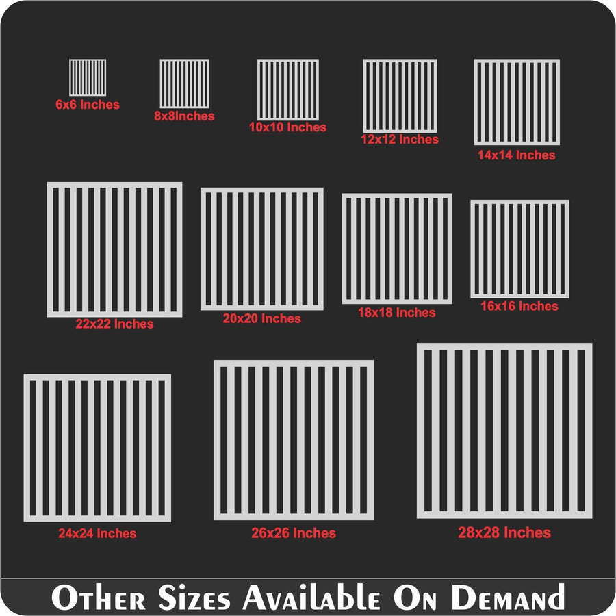 Stripes Pattern Reusable Stencil For Canvas And Wall Painting - imartdecor.com