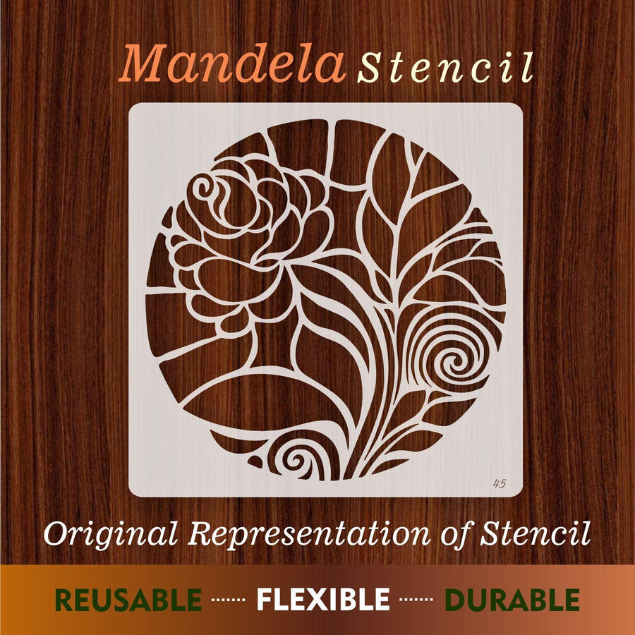 Mandala Reusable Stencil for Canvas and wall painting - imartdecor.com