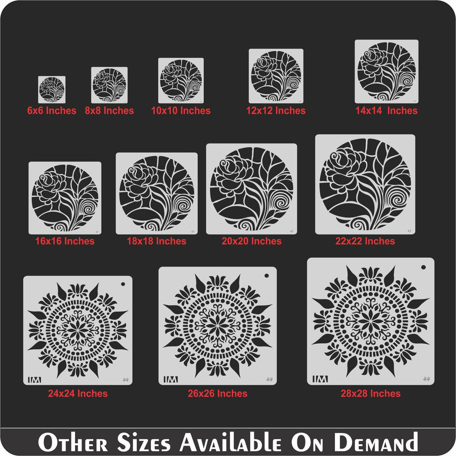 Mandala Reusable Stencil for Canvas and wall painting - imartdecor.com