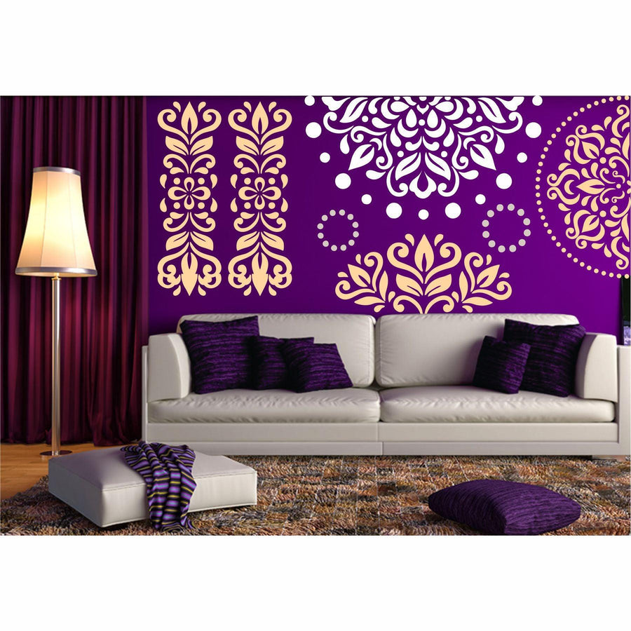 Mandala Reusable Stencil For Canvas And Wall Painting - imartdecor.com
