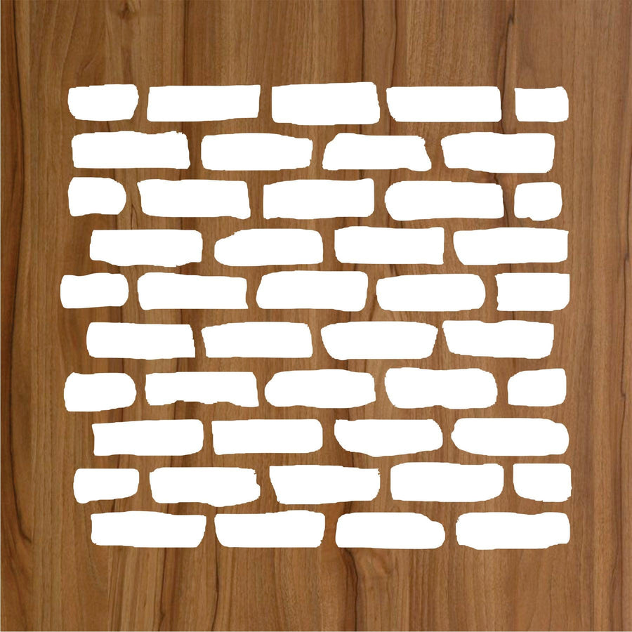 Brick Wall Reusable Stencil For Canvas And Wall Painting - imartdecor.com