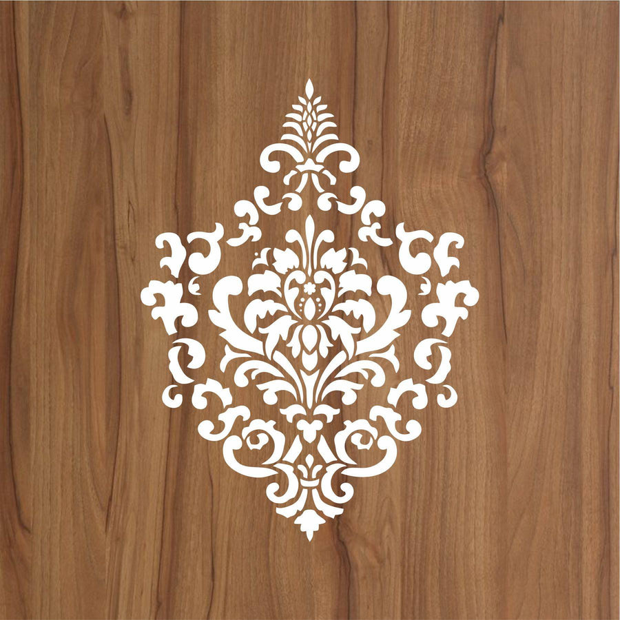 Vintage Damask Floral Reusable Stencil for Canvas and wall painting.ID #465 - imartdecor.com