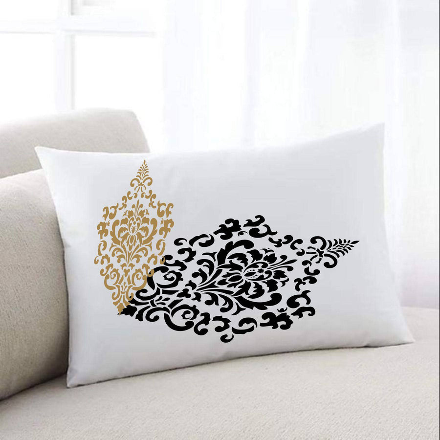 Vintage Damask Floral Reusable Stencil for Canvas and wall painting.ID #465 - imartdecor.com