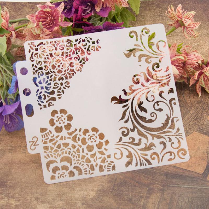 Reusable Stencil for Canvas and wall painting Floral Reusable Stencil - imartdecor.com