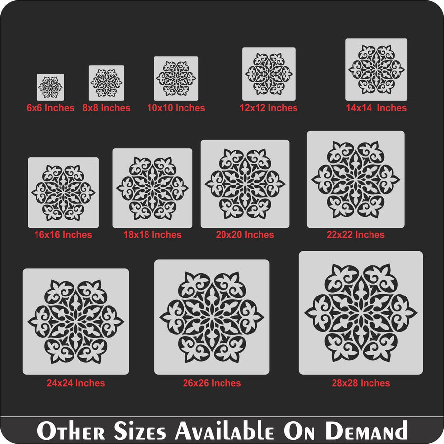 Mandala Art Reusable Stencil for Canvas and wall painting - imartdecor.com