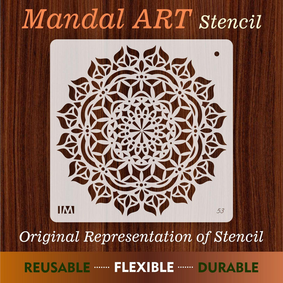Mandala Art Reusable Stencil for Canvas and wall painting - imartdecor.com