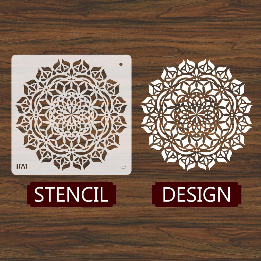Mandala Art Reusable Stencil for Canvas and wall painting - imartdecor.com