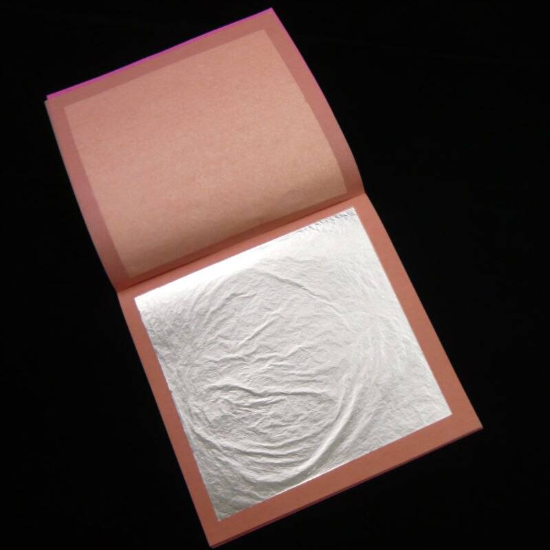 25 sheets foil paper Multi Purpose Aluminium leaf 14x14 cm each leaf size - imartdecor.com