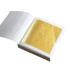 25 sheets foil paper Multi Purpose Aluminium leaf 14x14 cm each leaf size - imartdecor.com