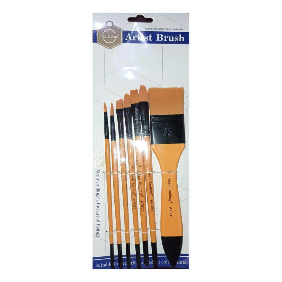 7 Pcs- Original High Quality Keep Smiling Multi Tip Brushes Set - imartdecor.com