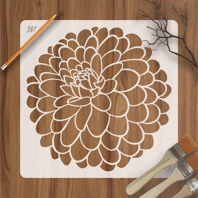 Mandala Flower Reusable Stencil for Canvas and wall painting - imartdecor.com