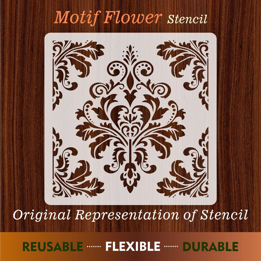 Motif Reusable Stencil Sheetsfor Canvas and wall painting - imartdecor.com