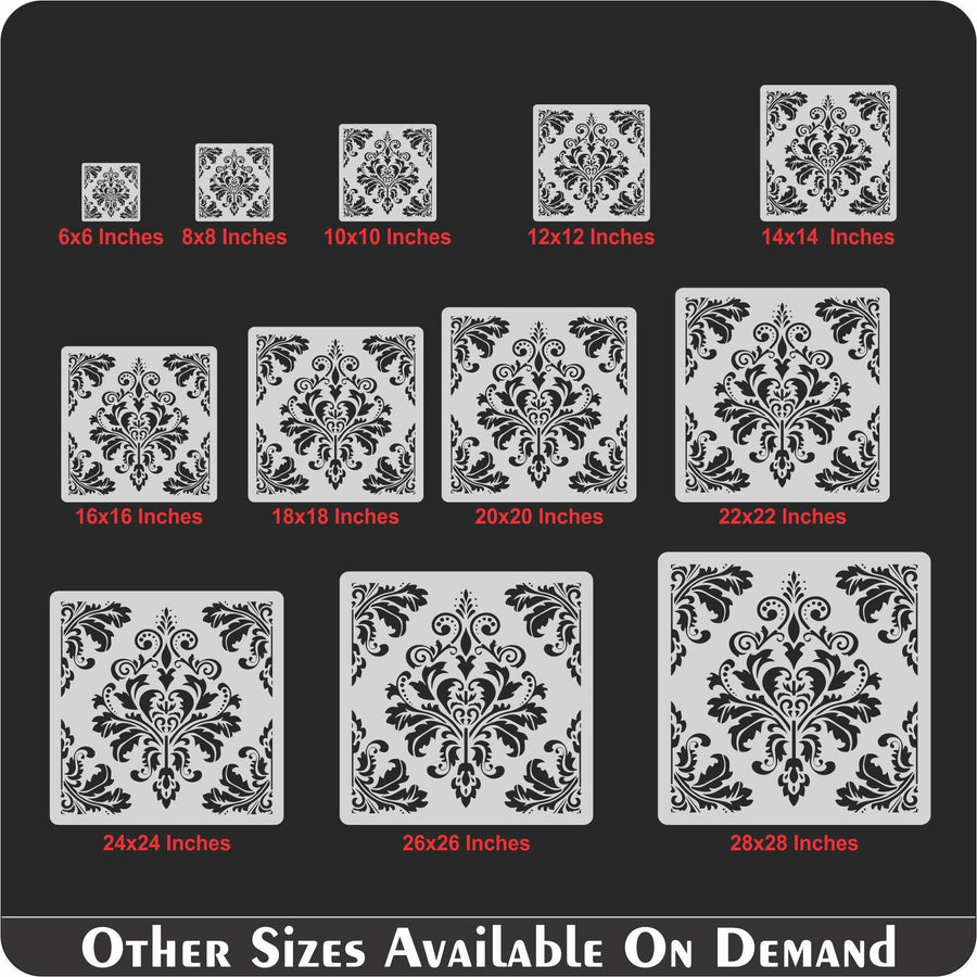 Motif Reusable Stencil Sheetsfor Canvas and wall painting - imartdecor.com