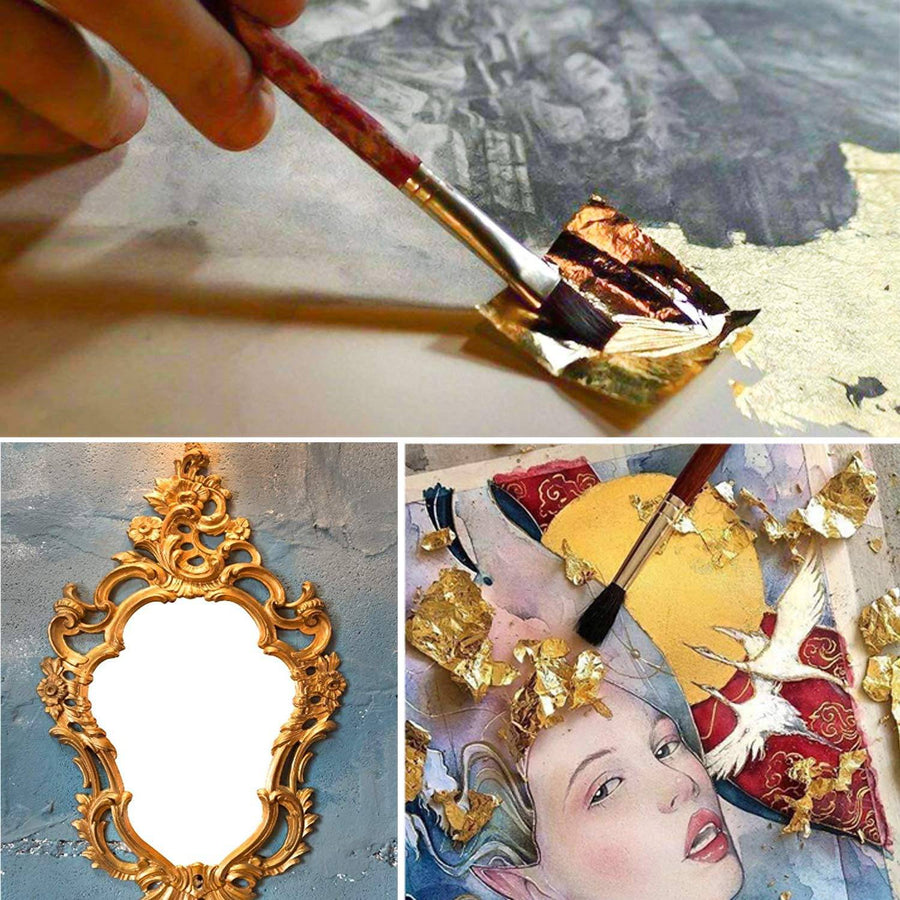 25 sheets foil paper Multi Purpose Aluminium leaf 14x14 cm each leaf size - imartdecor.com