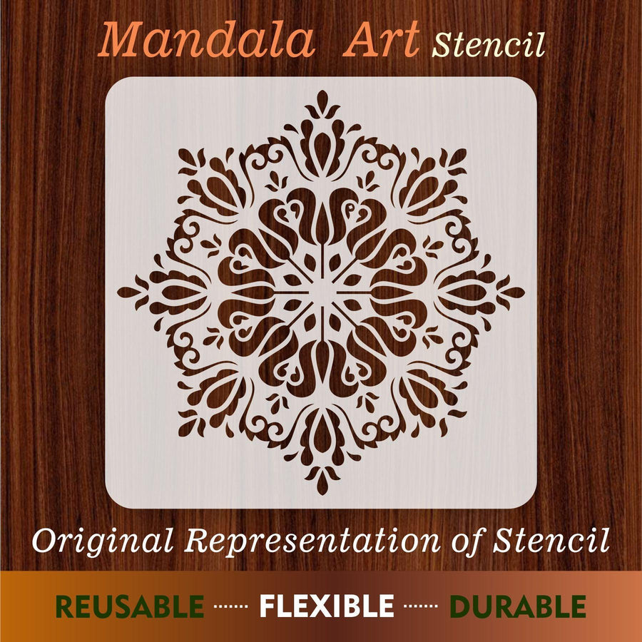 Mandala Art Reusable Stencil for Canvas and wall painting - imartdecor.com