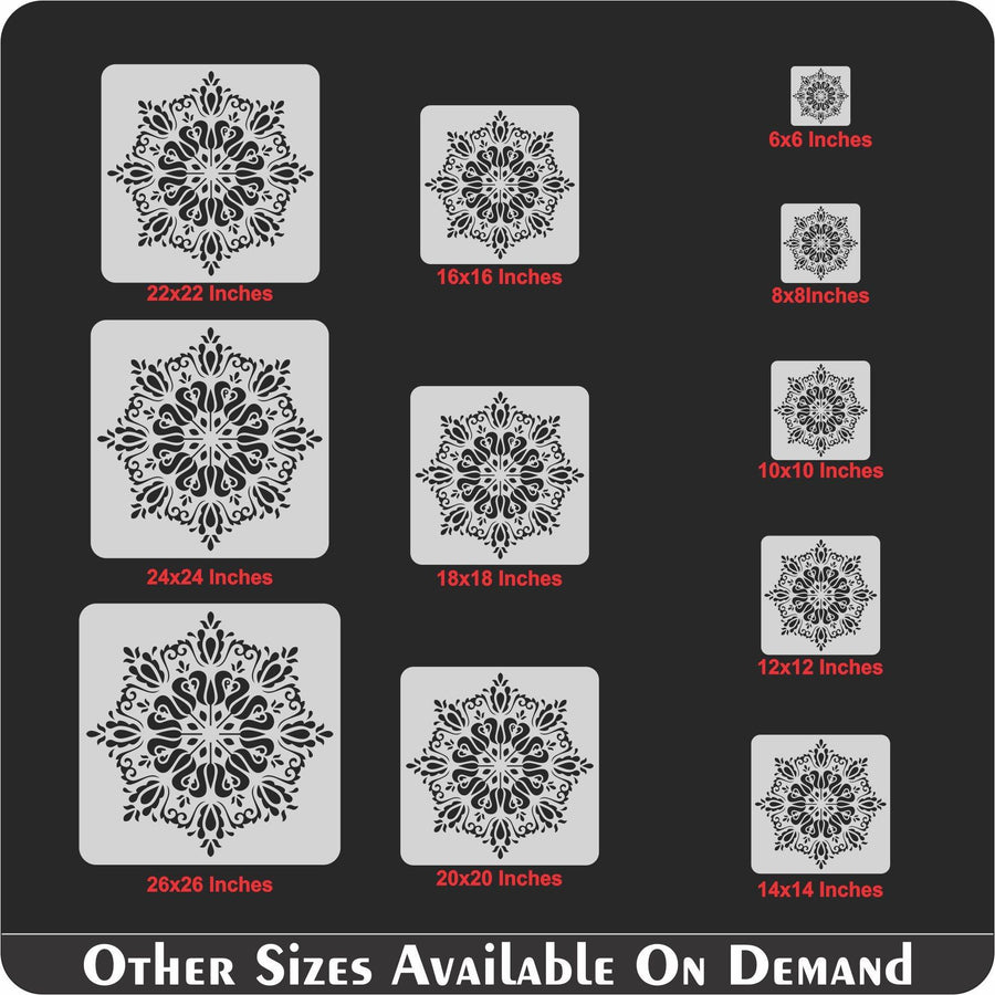 Mandala Art Reusable Stencil for Canvas and wall painting - imartdecor.com