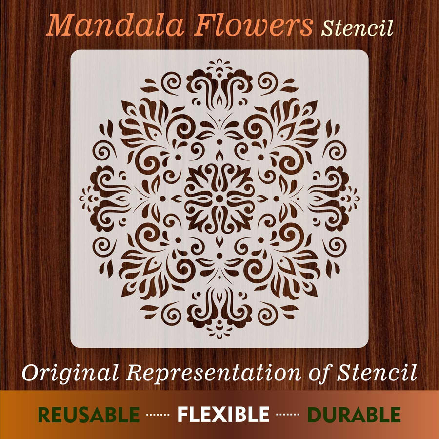 Mandala Reusable Stencil for Canvas and wall painting - imartdecor.com