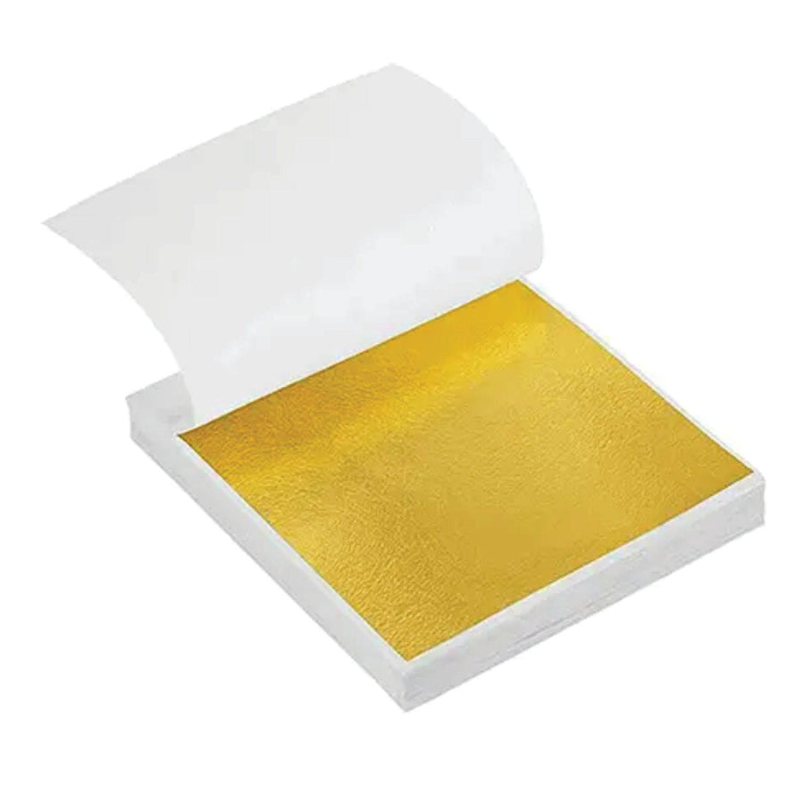 25 sheets foil paper Multi Purpose Aluminium leaf 14x14 cm each leaf size - imartdecor.com