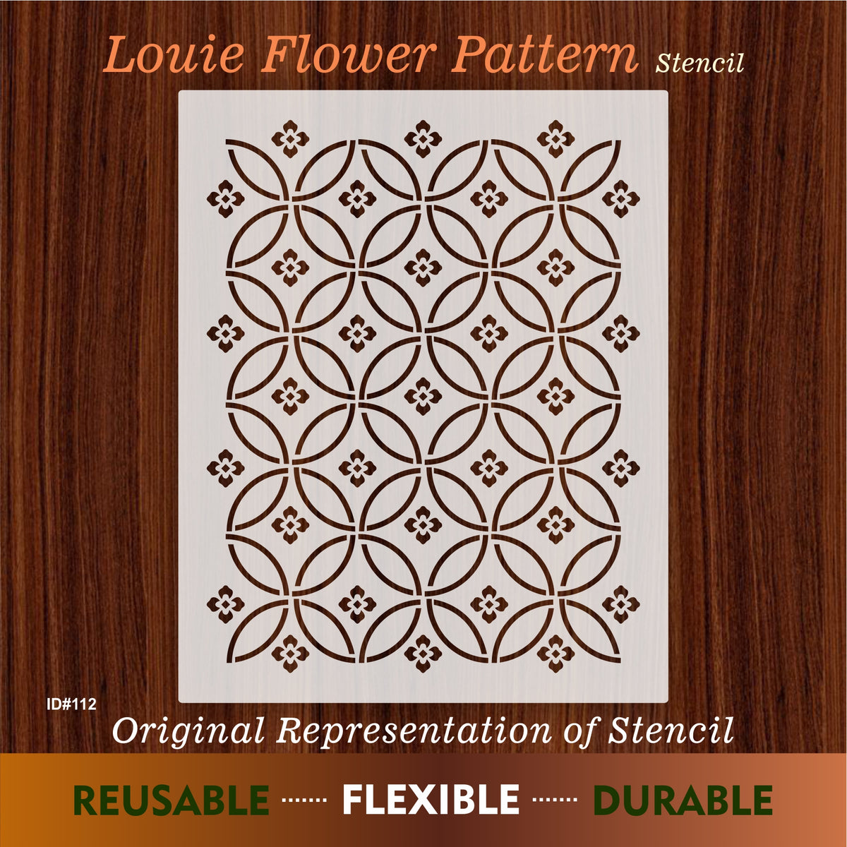 Louie Flower Pattern Stencil Painting Scrapbook Coloring Embossing Alb ...