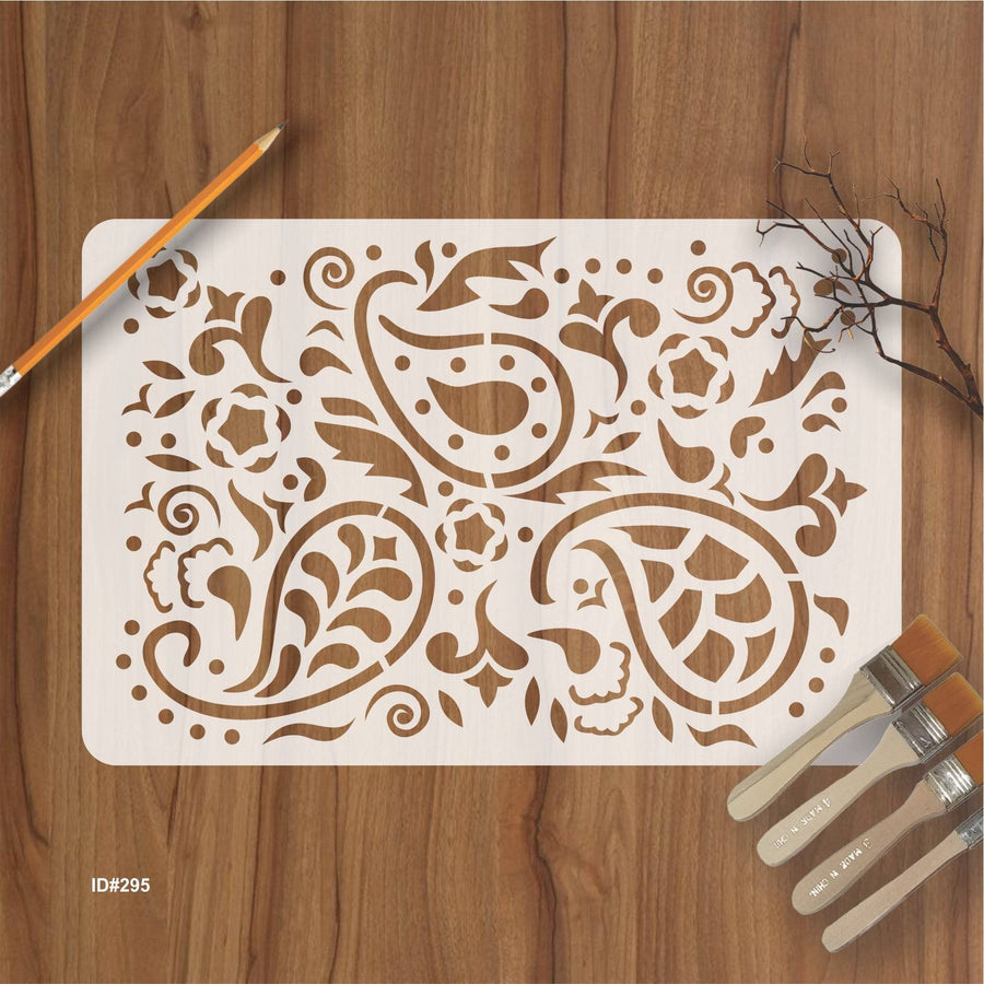 Paisley Stencil For Wall Painting Scrapbooking Album Decorative Embossing Paper Card. ID #295 - imartdecor.com