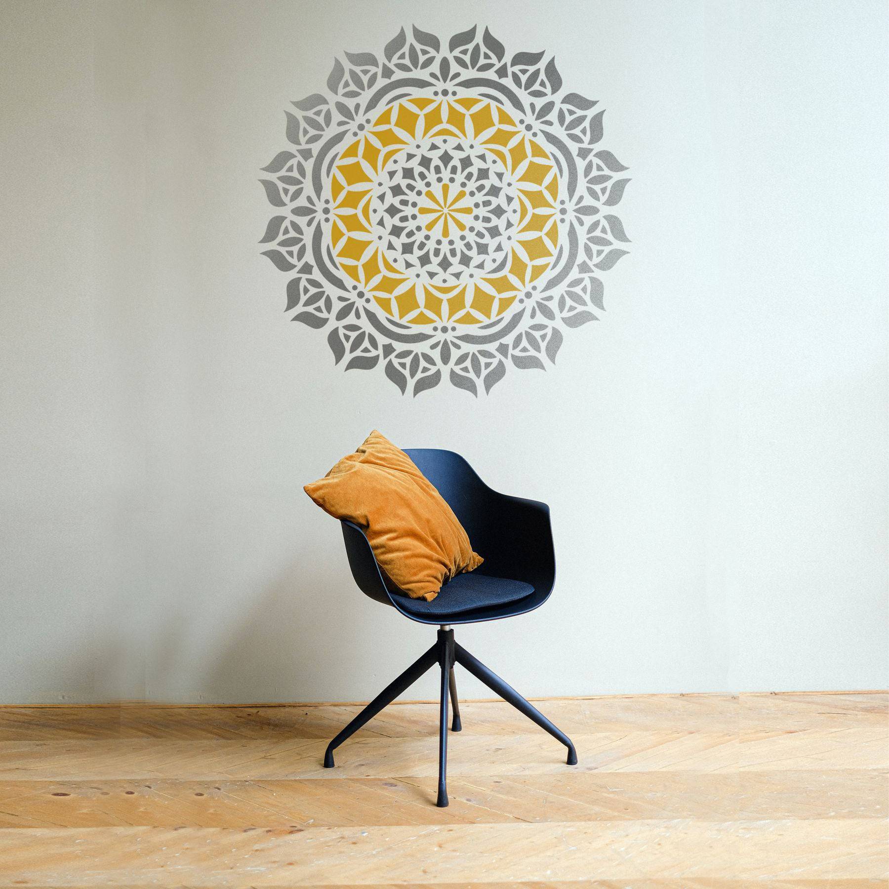 Mandala Art Reusable Stencil for Canvas and wall painting.ID#53 ...