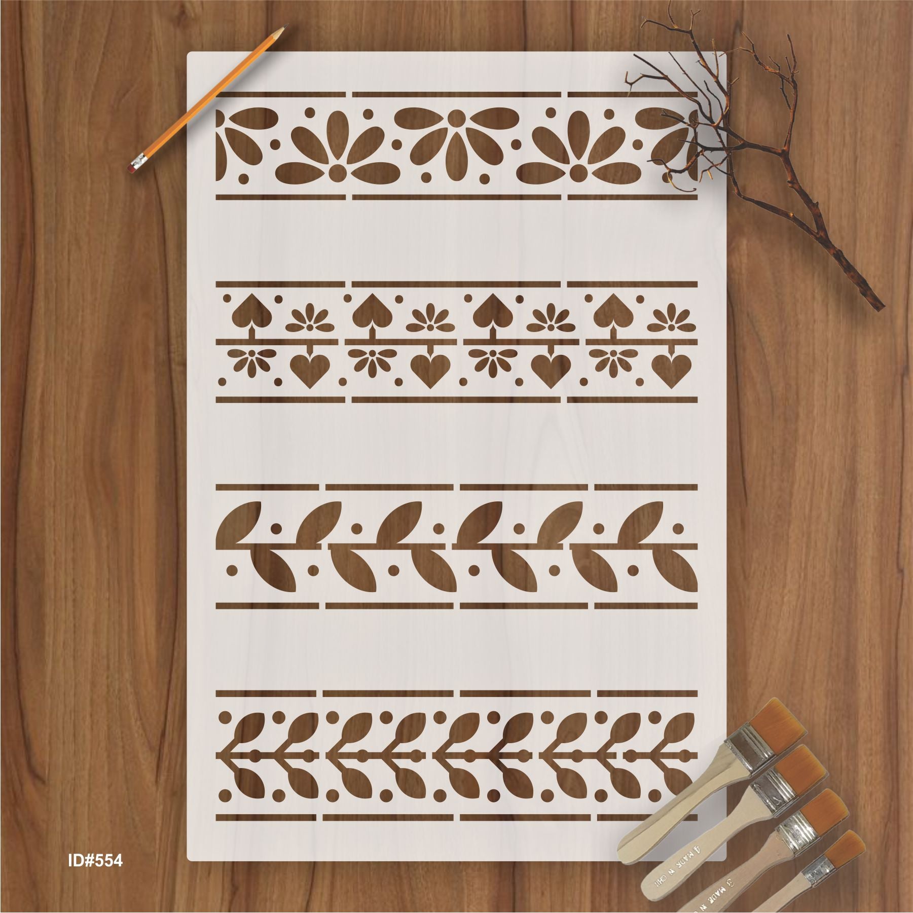 Greek Motif Pattern Stencil DIY Painting Scrapbook Coloring Embossing ...