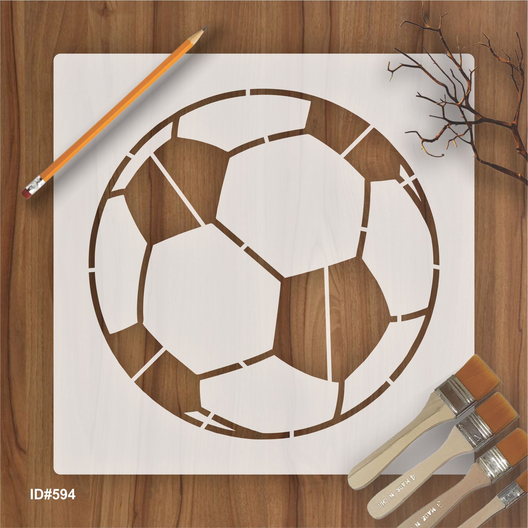 Football Stencil for Painting Embossed Paper Card Decorate. ID#594 ...