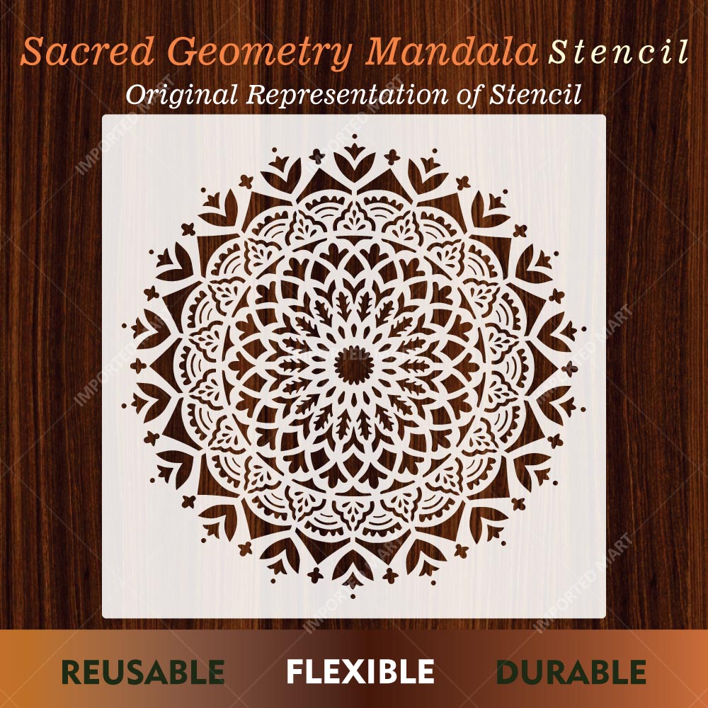 Sacred Geometry Pattern Stencil